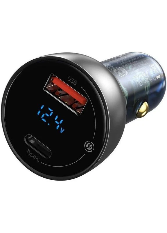 Автомобільний зарядний пристрій Particular PPS 1USB + Type-C 65W CCKX-C0G Dark Grey Baseus (275866168)