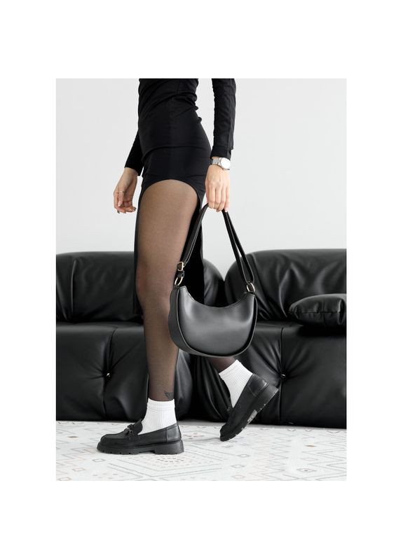 Женская сумка Leoma Baguette черная Sambag (322870496)