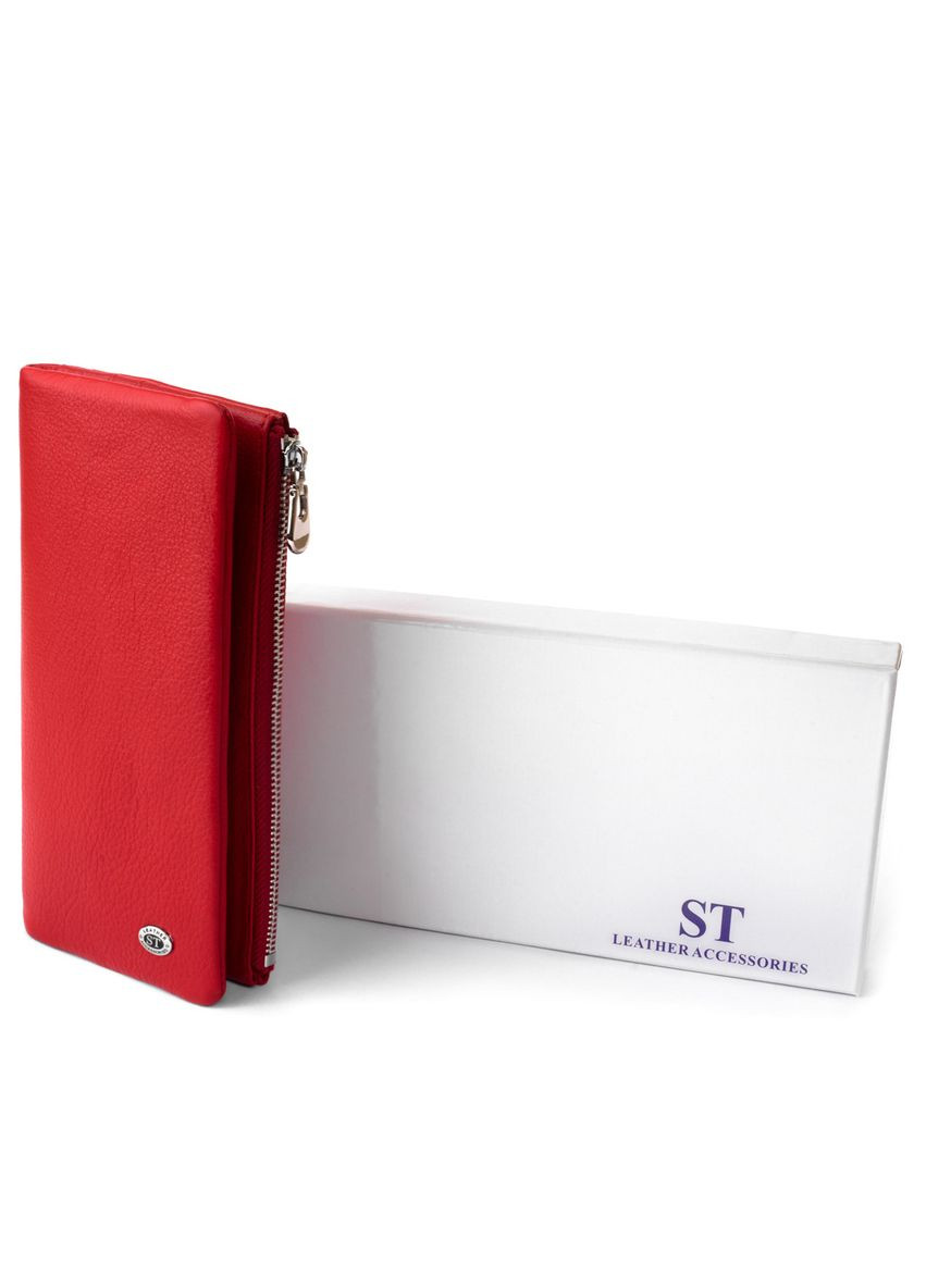 Вертикальный кошелек на кнопке женский 19202 st leather (329146466)