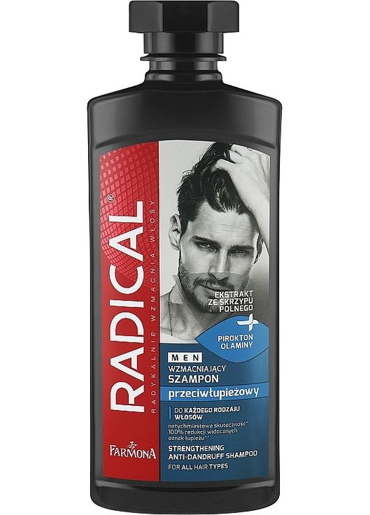 Шампунь проти лупи для чоловіків Radical Men Shampoo 400ml (868640-74308) Farmona (368612565)