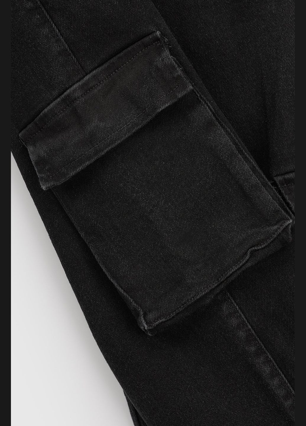 Черные демисезонные джинсы карго для девочки 1790 170 см черный (2000990721389d) shop (2000990721389) Pitiki