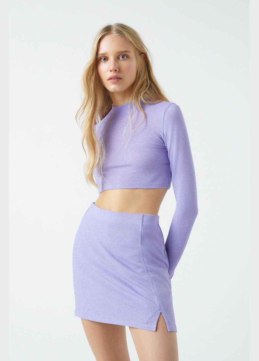 Спідниця демісезон,бузковий, Pull & Bear (322717674)