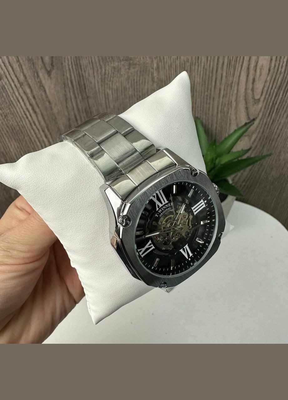 Мужские механические наручные часы Skeleton с открытым механизмом, часы скелетон золотистый люкс Winner (362475475)