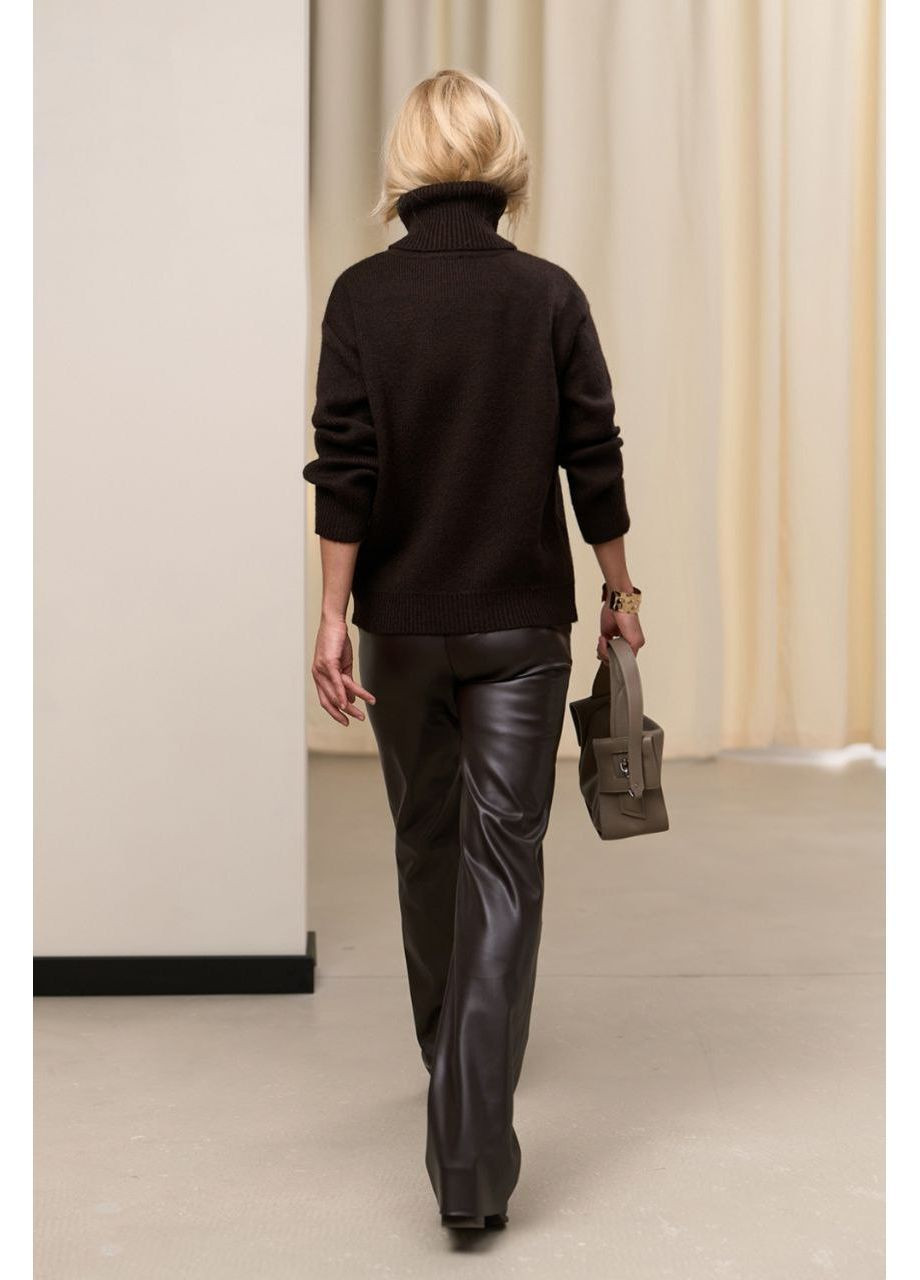 Темно-коричневый демисезонный джемпер кофта свитер джемпер Triko Bakh