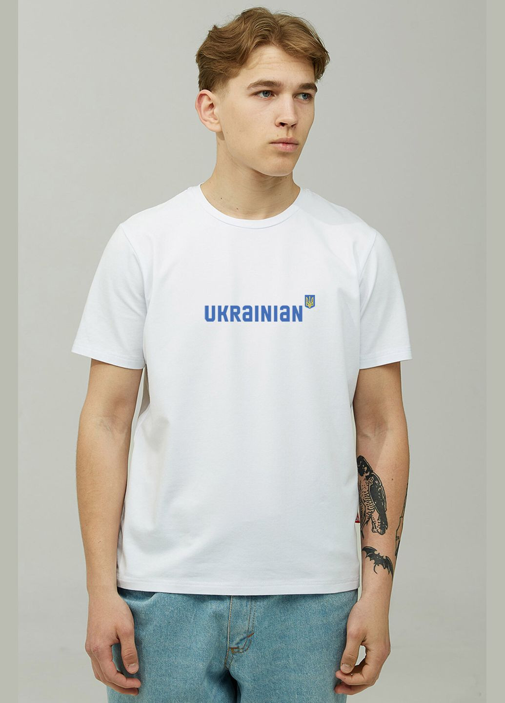 Белая футболка ukrainian Gen