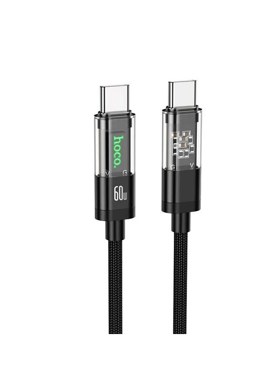 Кабель Type-C to Type-C Transparent Discovery Edition U116 1.2m 60W Hoco (279825907)
