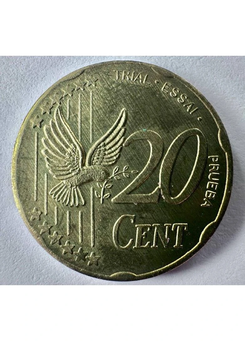 Данія Пробна монета 20 центів 2002 рік Монети світу No Brand (394410929)