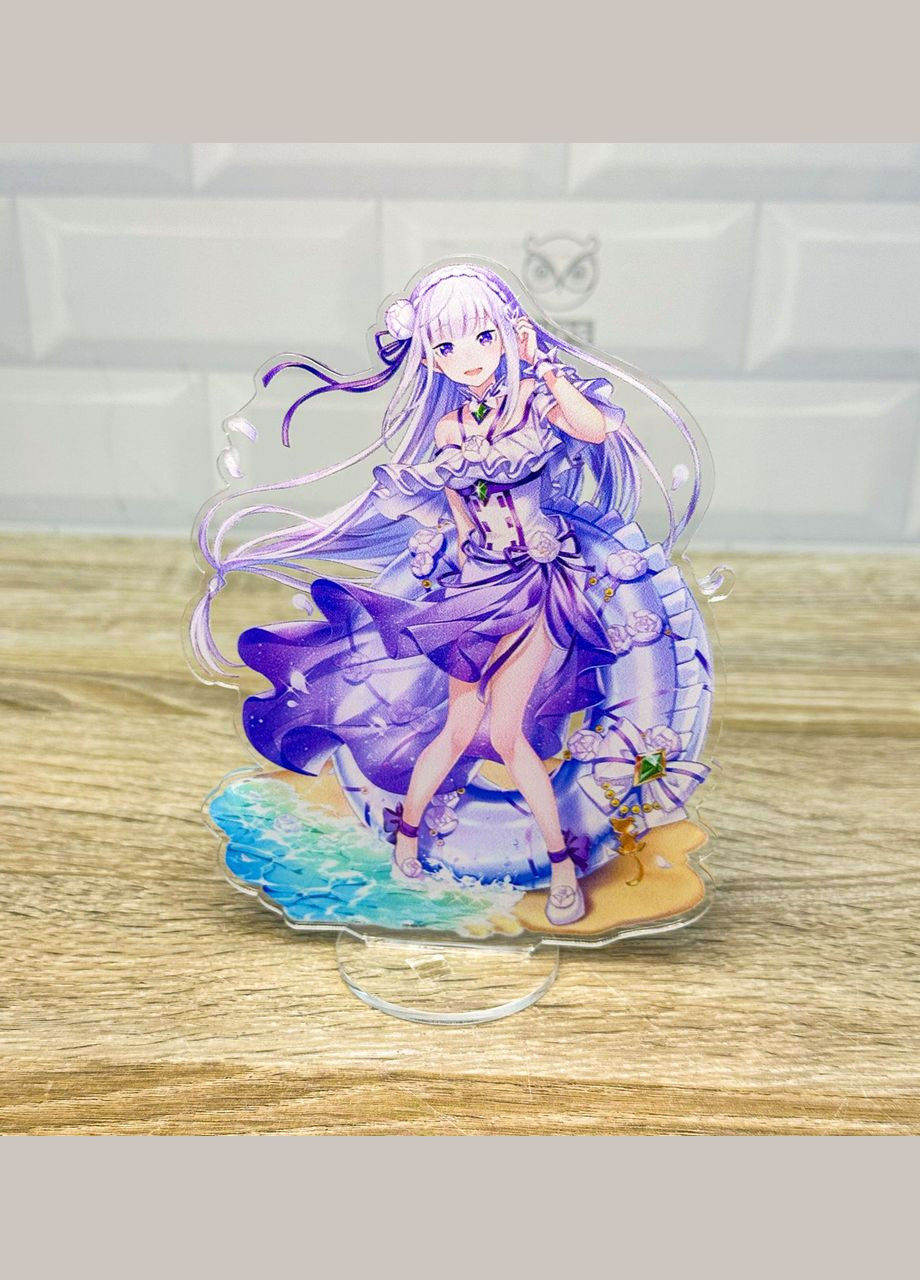 Акрилова колекційна фігурка Аніме: Re:Zero. Життя з нуля в альтернативному світі - Емілія 1 15 см No Brand (339619271)
