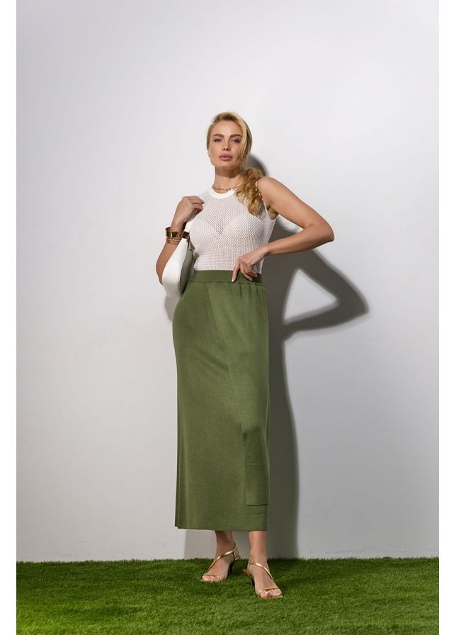 Довга спідниця з закритим розрізом (2457) Triko Bakh (360919888)