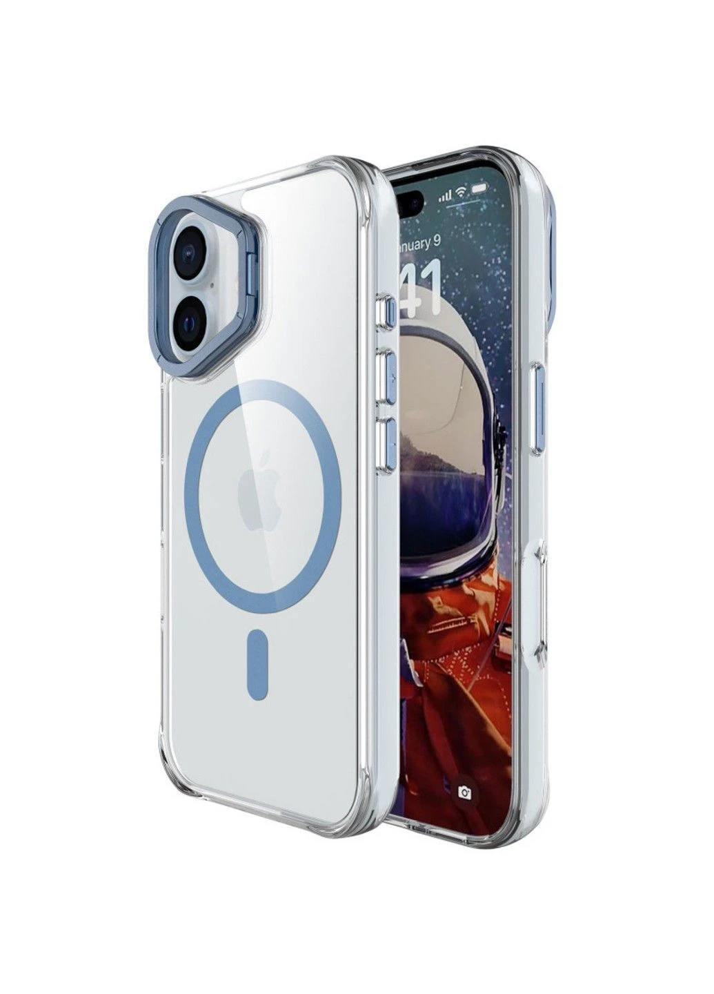 Чехол TPU Space Case Apex with MagSafe для Apple iPhone 16 (6.1") Navy Blue No Brand (382773680)