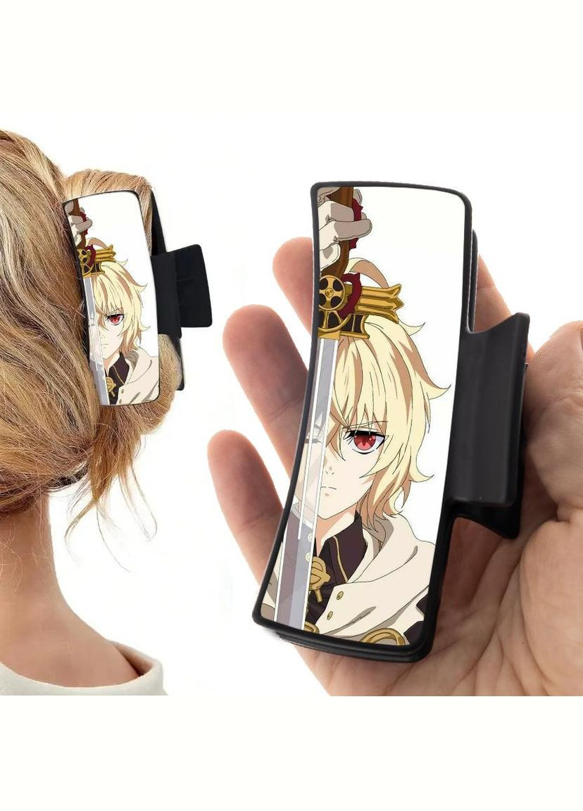 Заколка крабик для волос Аниме Последний серафим #0003 черный No Brand (315631155)