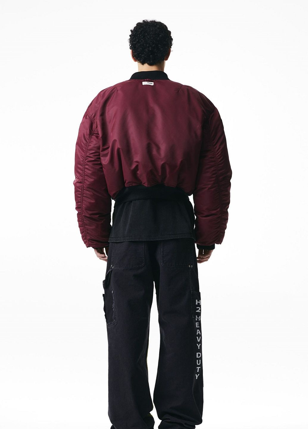 Бордовая демисезонная куртка H&M