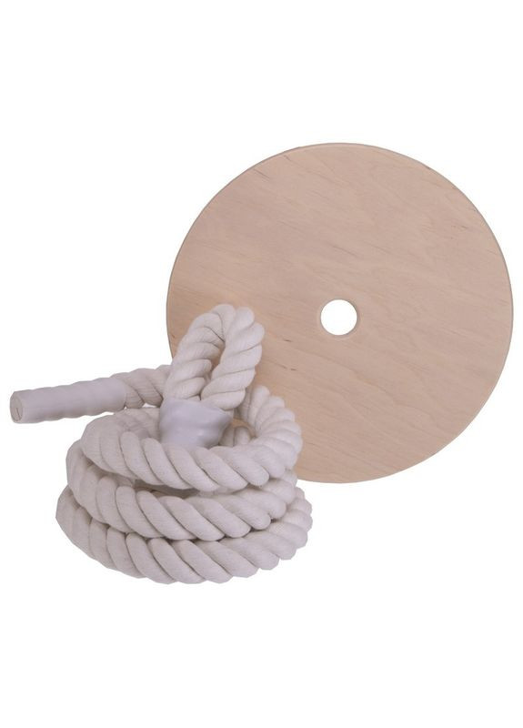 Навесной канат с диском для шведской стенки Pro (дерево, d-26мм) (YL-6082) SP-Planeta (354703860)