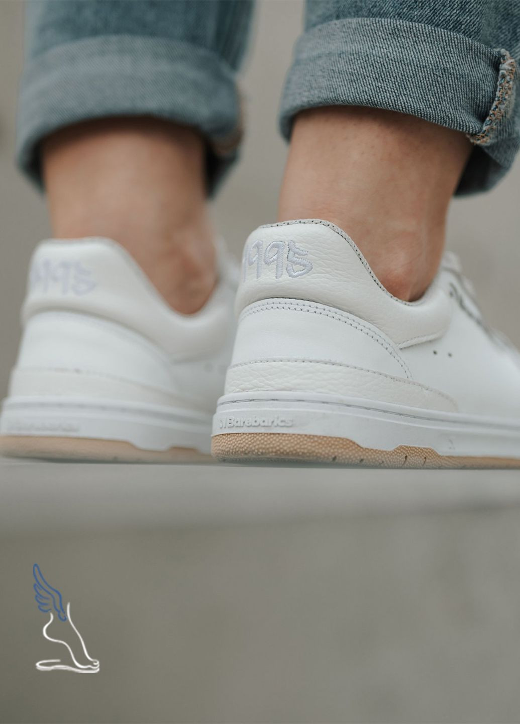 Білі всесезонні барефут взуття кросівки barefoot barebarics wave No Brand