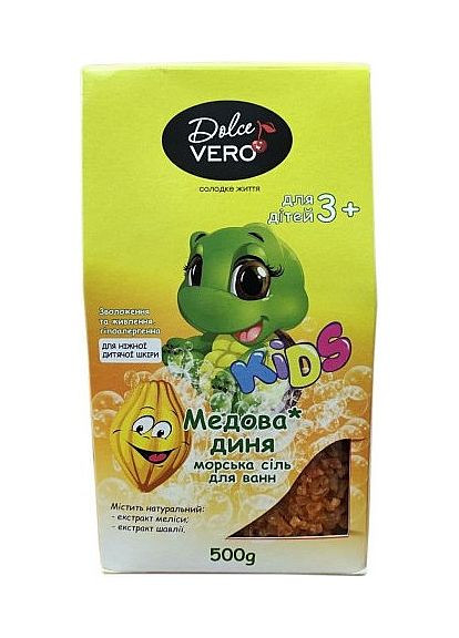 Дитяча сіль для ванни "Медова диня" Kids 500g (1097533-125317) Dolce Vero (368616340)