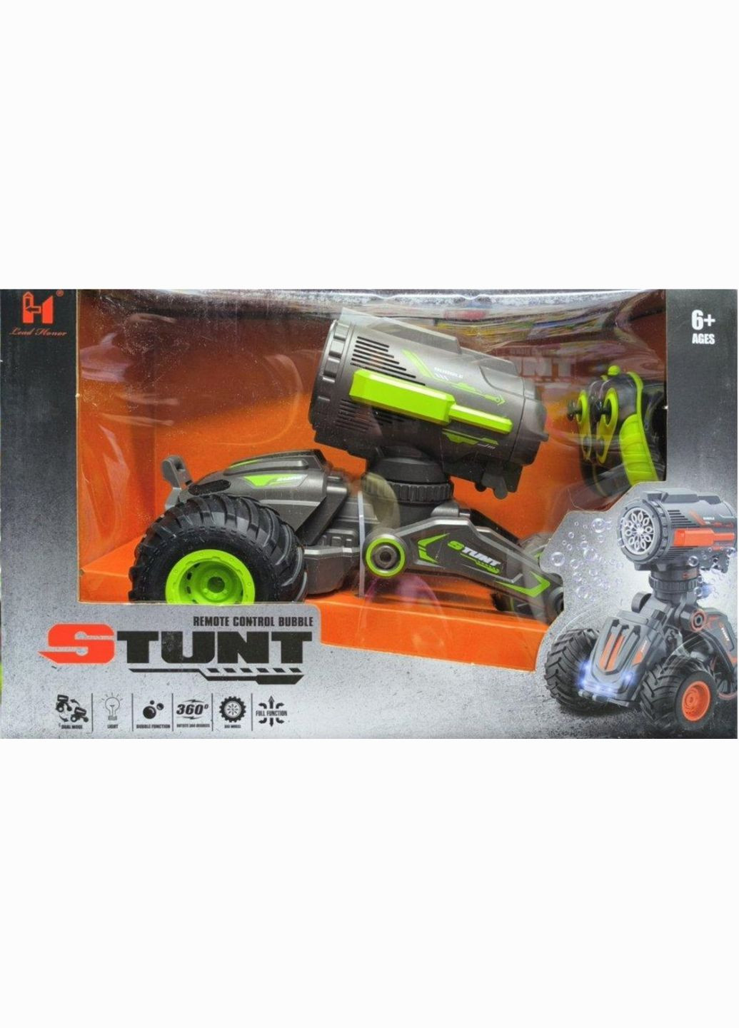 Машинка мильні бульбашки на радіокеруванні A-Toys LH-C062 Помаранчевий Metr+ (328440176)