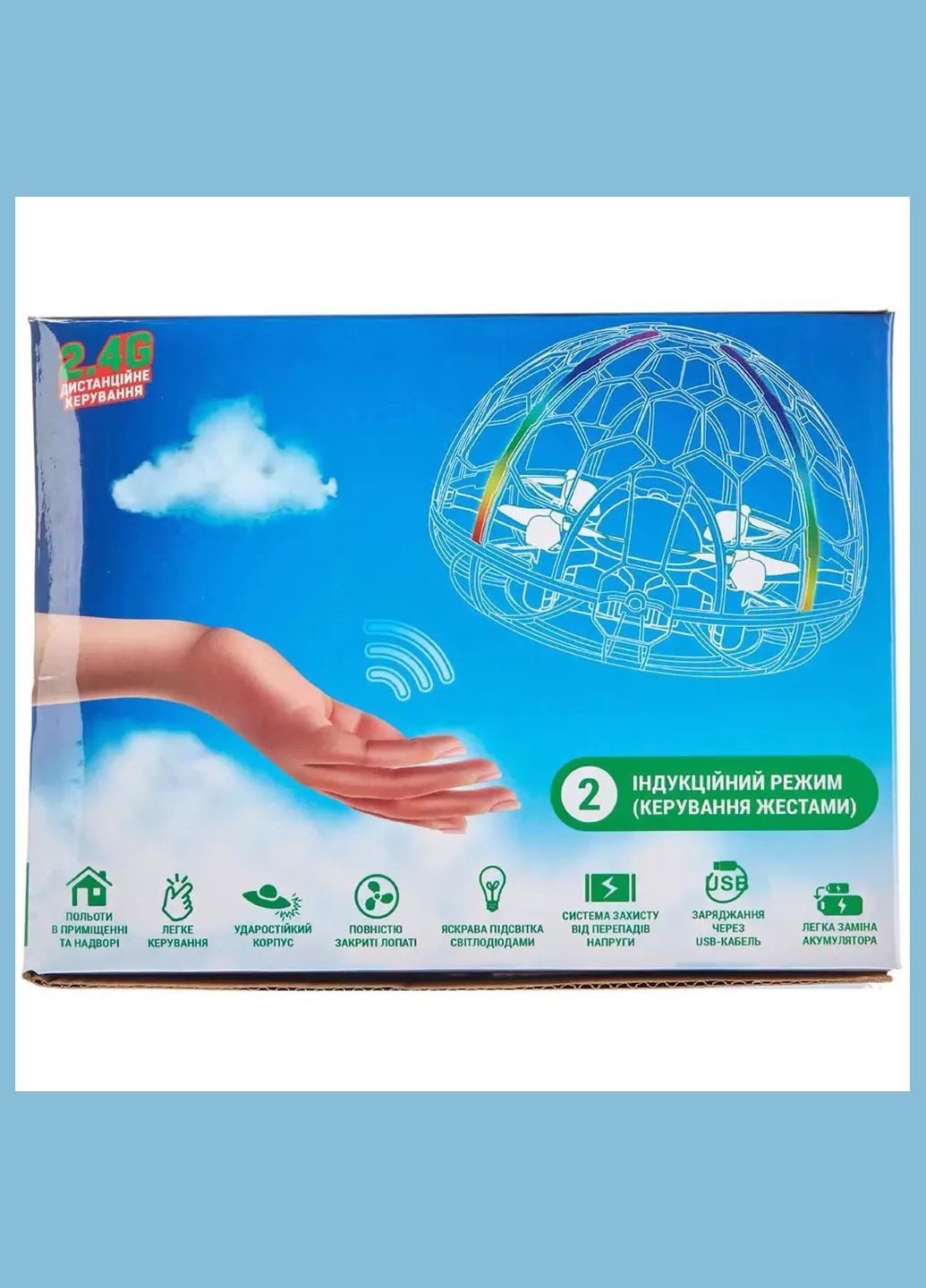 Квадрокоптер Шалена куля 2в1 з додатковим акумулятором (532.00.43) Zipp Toys (331164065)