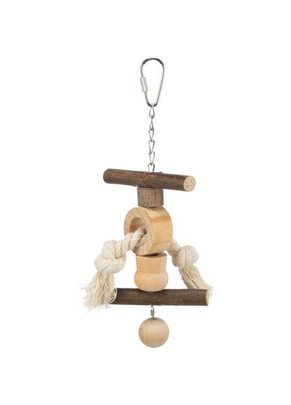 Игрушка для птиц с деревянными бусинами и корой дерева, 20 см (*) Trixie (363840547)