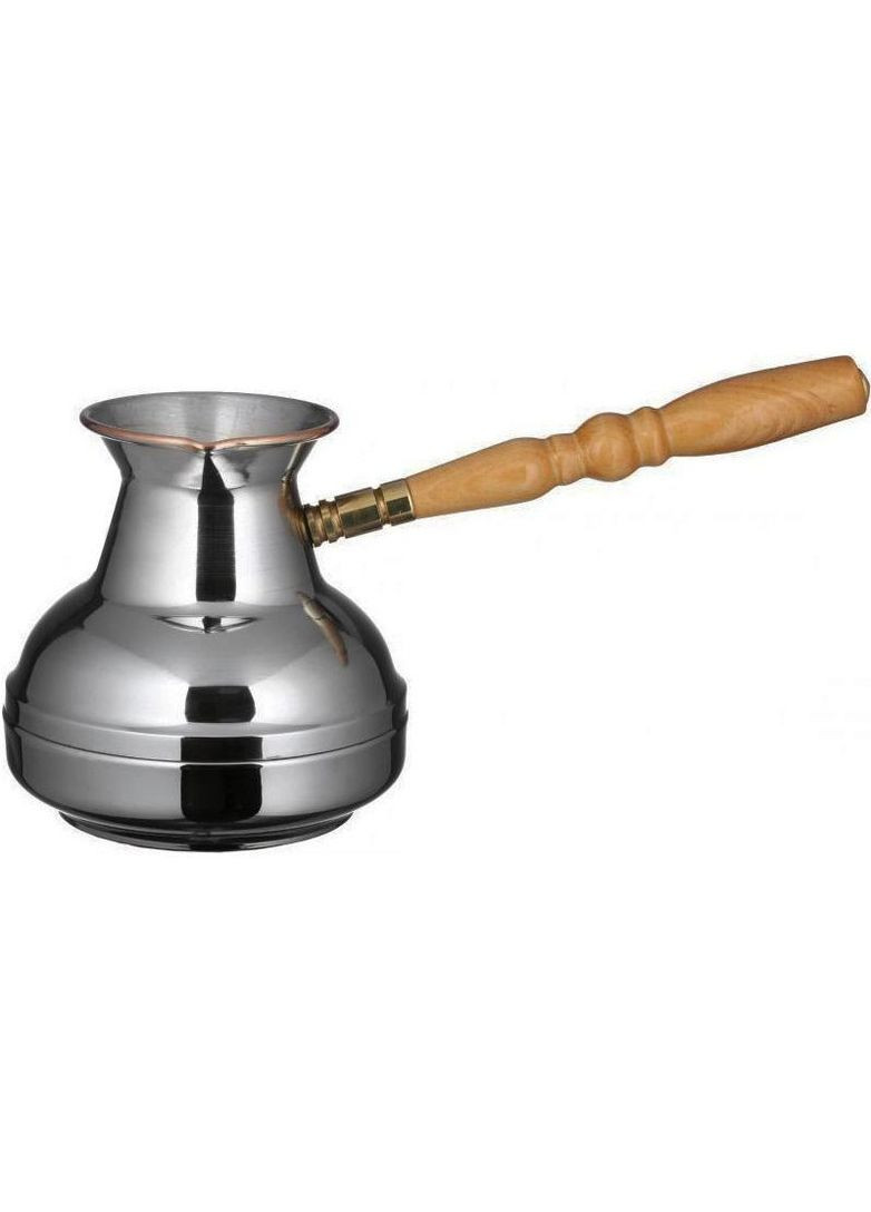 Турка мідна цільнокатана 550мл Copper Style для кави зі знімною ручкою кавоварка мідна S&T (368988986)