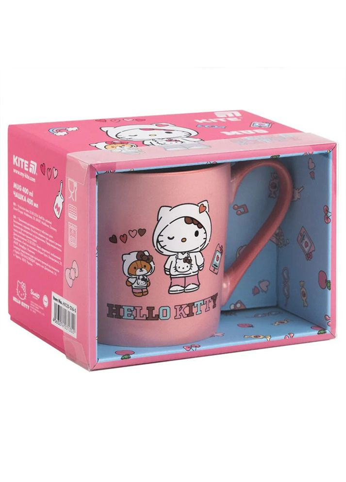 Набор чашек в подарочных упаковках Hello Kitty 350 мл HK25-216-5 4 шт Kite (368559504)