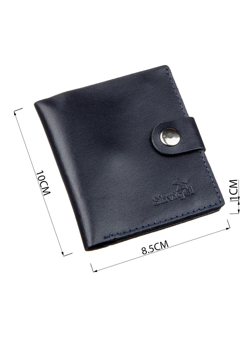 Портмоне мужское вертикальное с монетницей ручной работы кожаное синее (sku_16224) No Brand (327819357)