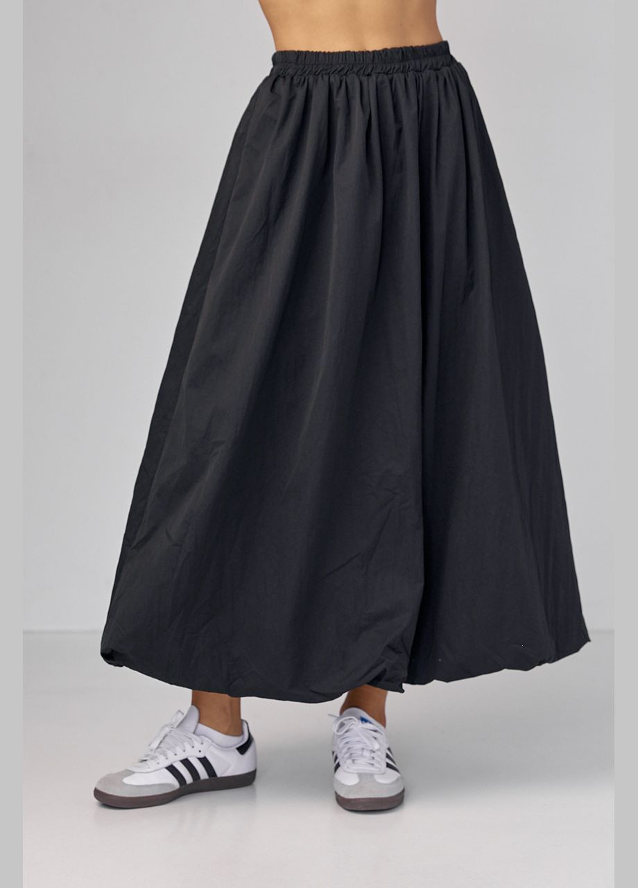 Черная праздничный однотонная юбка Lurex