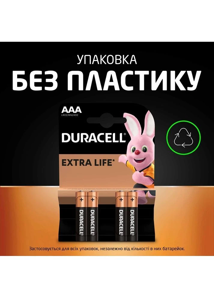 Батарейка LR03 MN2400 уп. 1х10 шт. Duracell (402254612)