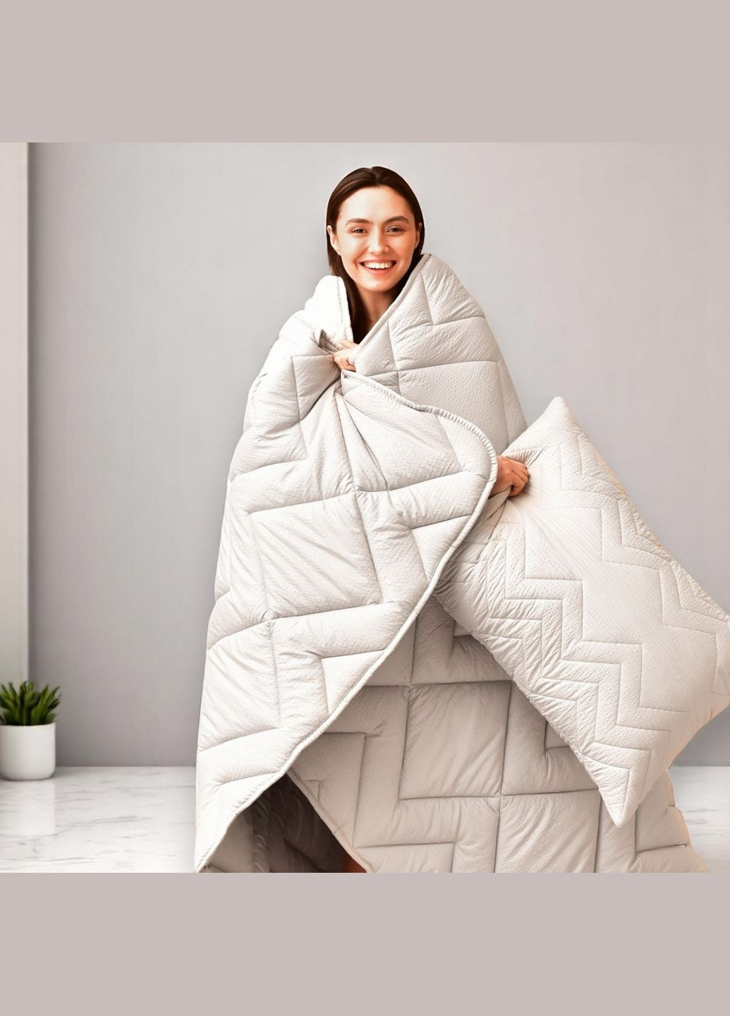 Ковдра літня Nordic Comfort 175Х210 см мікрофібра, антиалергенна сіра (8-34654*002) IDEIA (331621864)