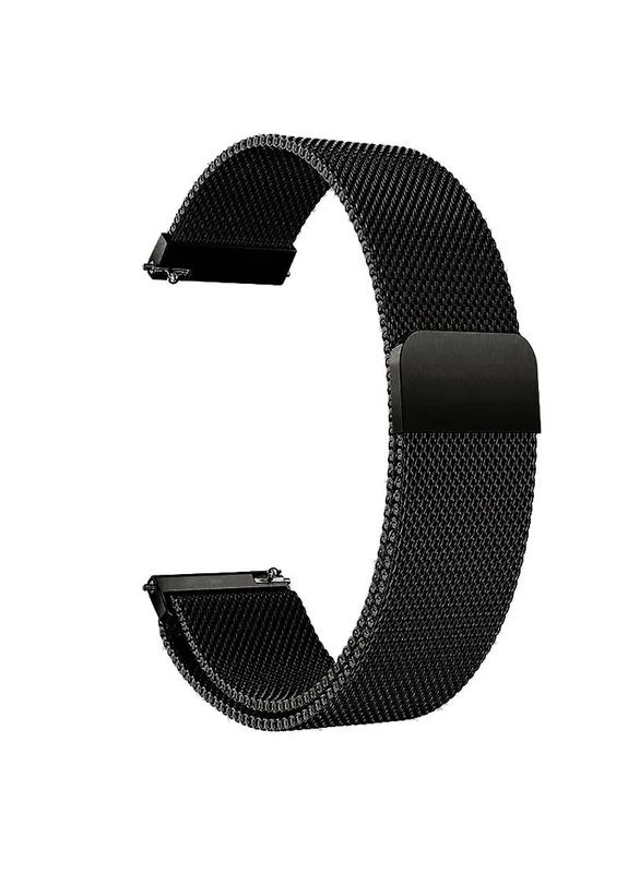 Ремінець Milanese Loop для Smart Watch 22mm Black No Brand (361078059)