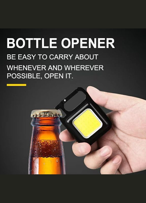 Фонарь брелок светодиодный универсальный аккумуляторный с карабином Mini COB USB Rechargeable Keychain LED No Brand LD3 (306632715)