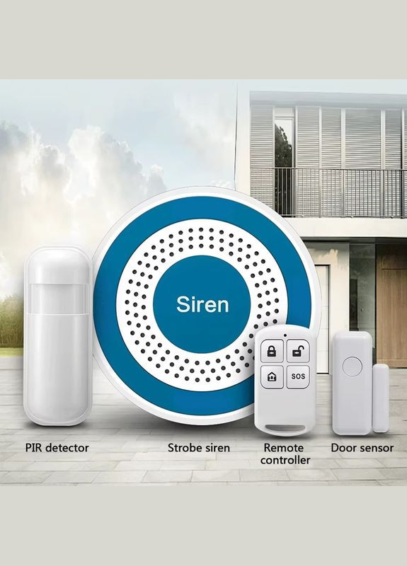 Локальна бездротова система сигналізації з сиреною PE-519-C, 2 датчика, 1 пульта (100214-8881-8891-8901) Nectronix (321960432)