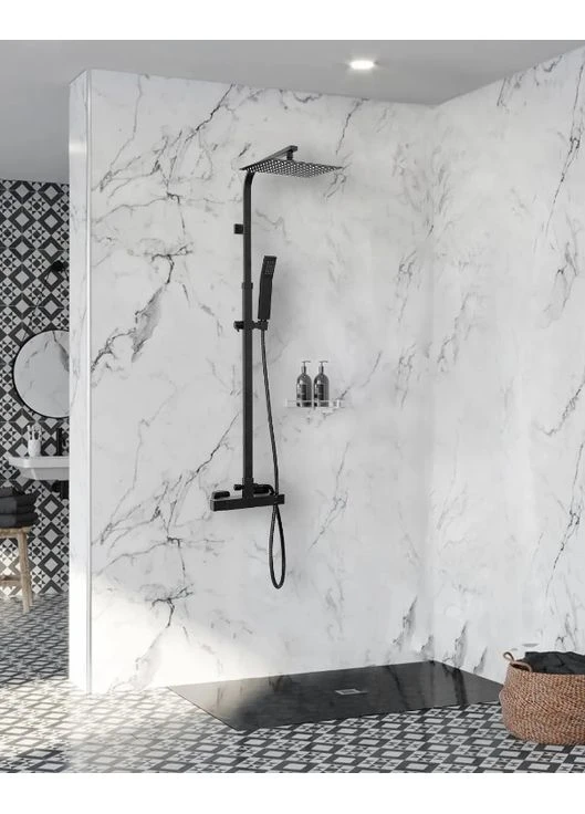Душевой гарнитур MILAN BLACK c термостатом Rea (392903694)