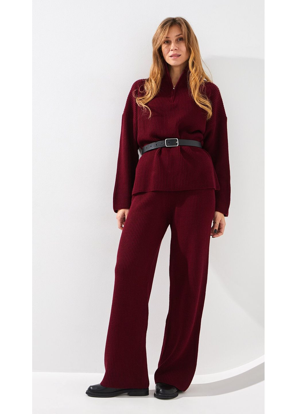 Костюм однотонный женский WBC02483 Бордовый shop (2888000019783) LAWA (366740436)