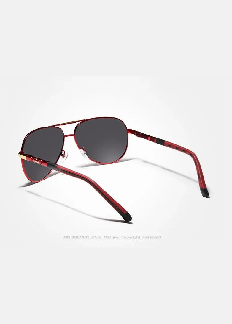 Чоловічі поляризаційні сонцезахисні окуляри N7252 Red Gray KINGSEVEN (303401526)