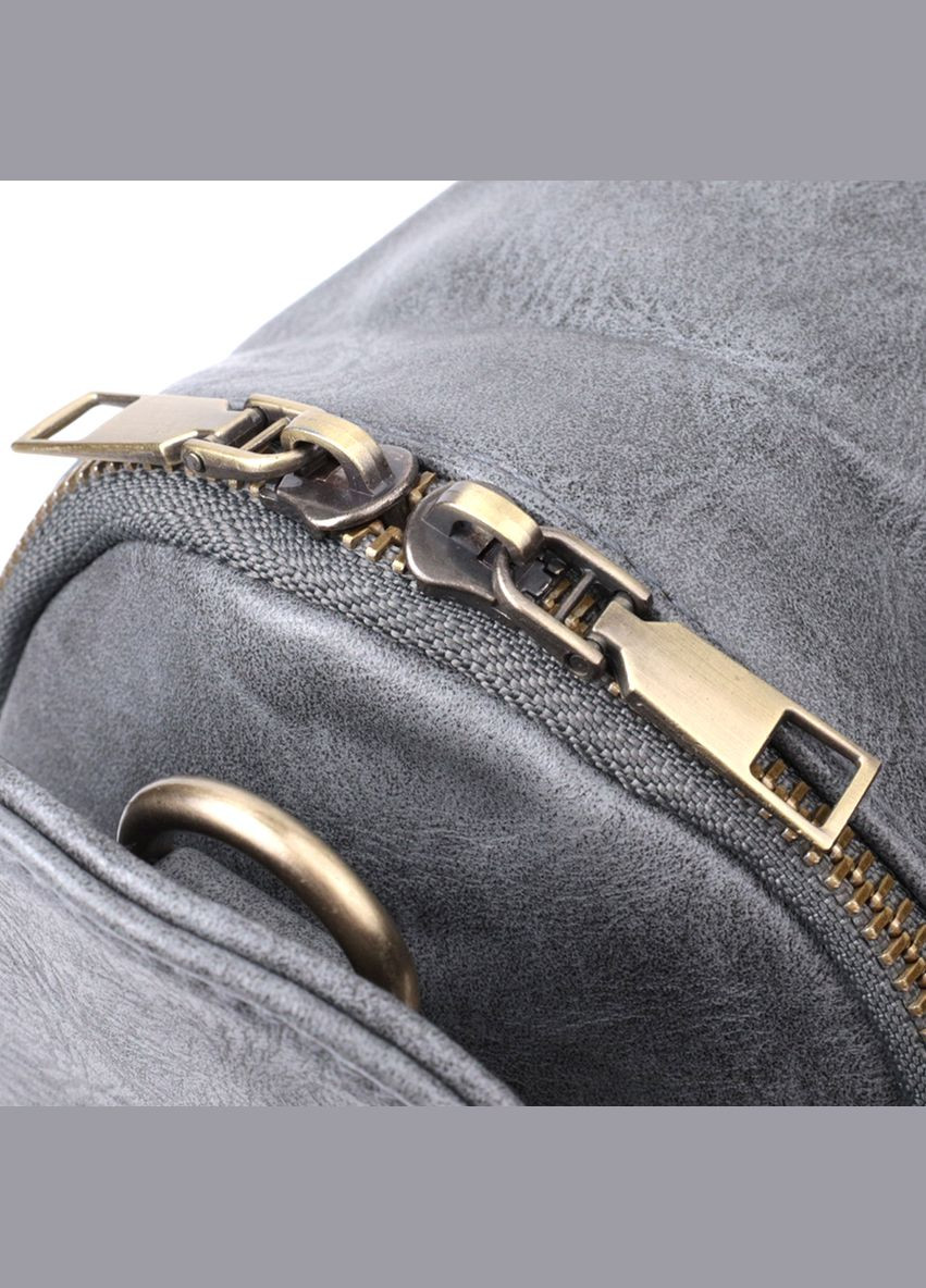 Сумка через плечо из экокожи Vintage с потайным карманом серого цвета (sku_22792) No Brand (329853155)