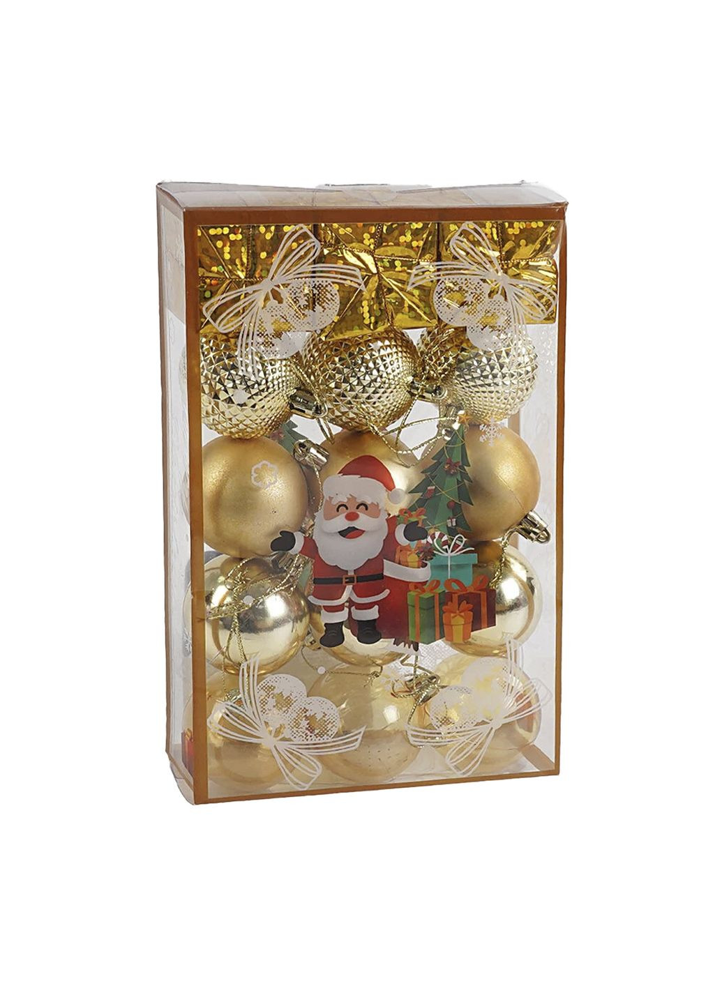 Набір новорічних куль, 15 шт. колір різнокольоровий ЦБ-00263688 No Brand (317291190)