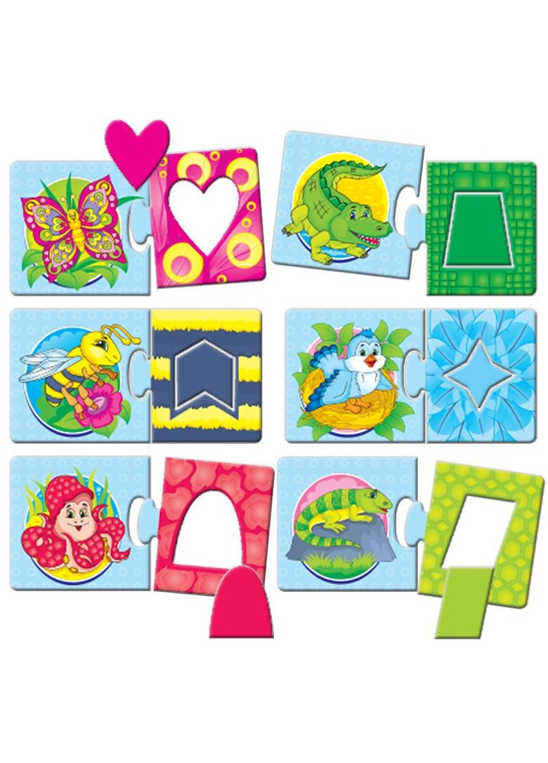 Дитяча настільна гра-квест "Фігури, кольори" 84429, 8 варіантів ігор ЕНЕРГІЯ ПЛЮС (334154414)