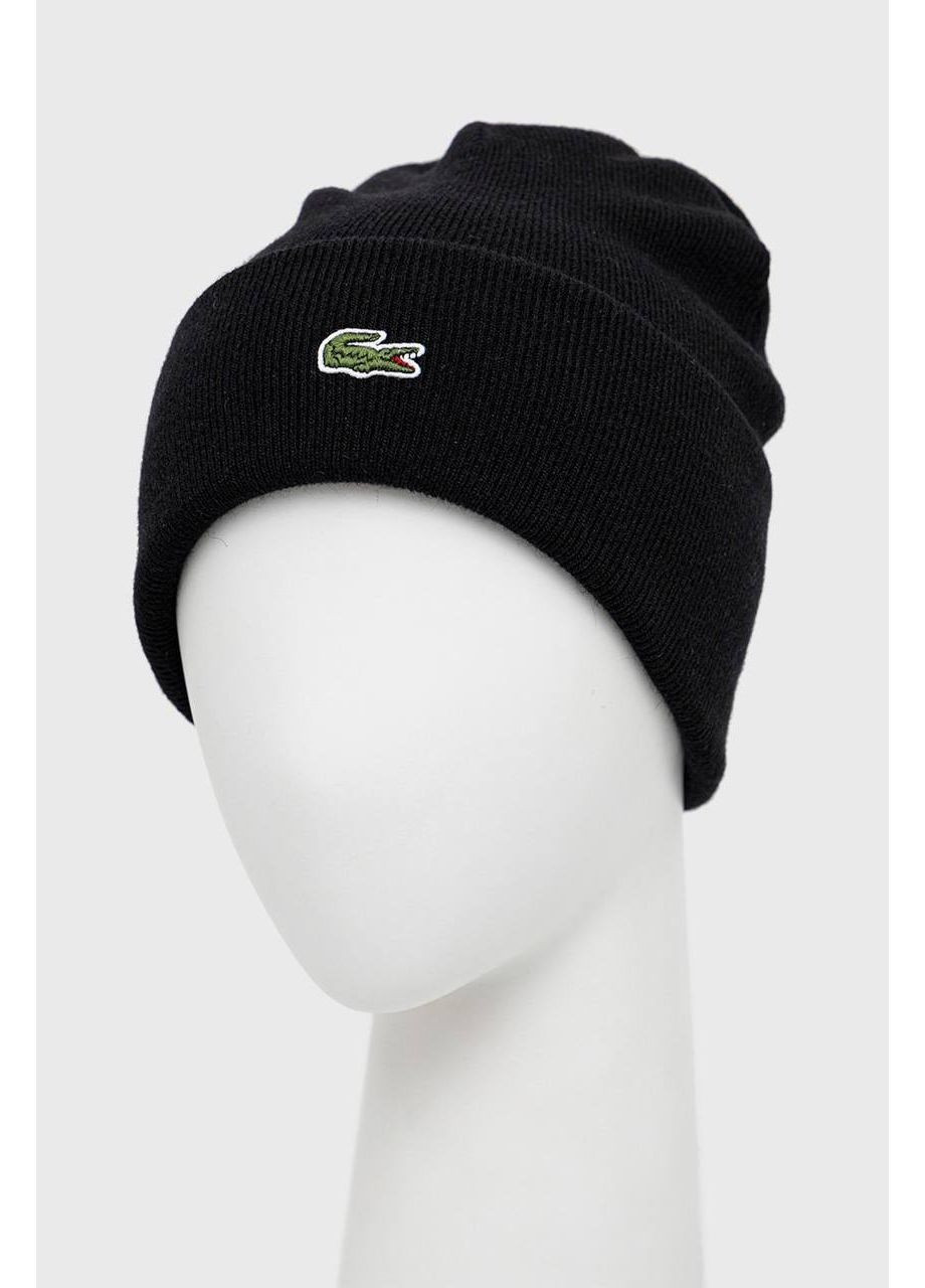 Шапка мужская черного цвета Lacoste No Brand (362558699)