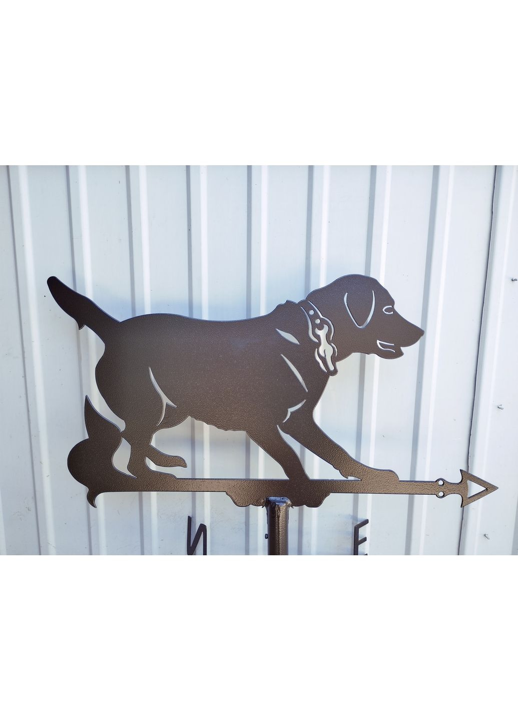 Флюгер на будинок Пес лабрадор, флюгер на дах з металу 3 мм. No Brand (368896634)
