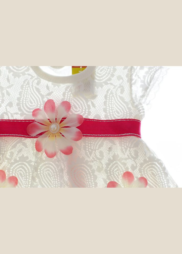 Белое платье с цветком 68 см (32500) BABYKROHA (323469513)