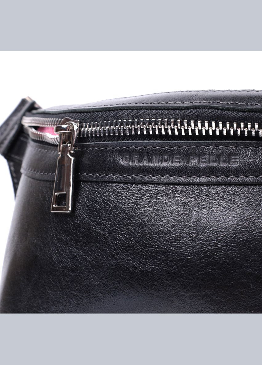 Шкіряна бананка унісекс 22813 Grande Pelle (331913530)