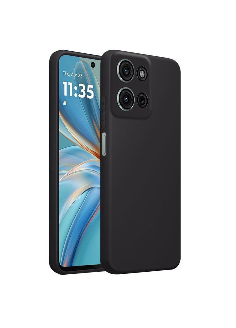 Чёрный силиконовый чехол с защитой камеры для OnePlus Nord 3 Epik (325417386)