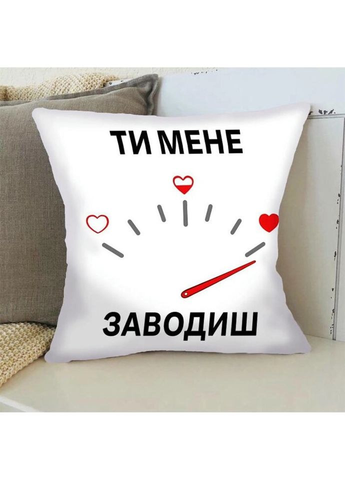 Подушка 3D Спидометр моей любви 4393_E 17853 50х50 см FlexDress (324690990)