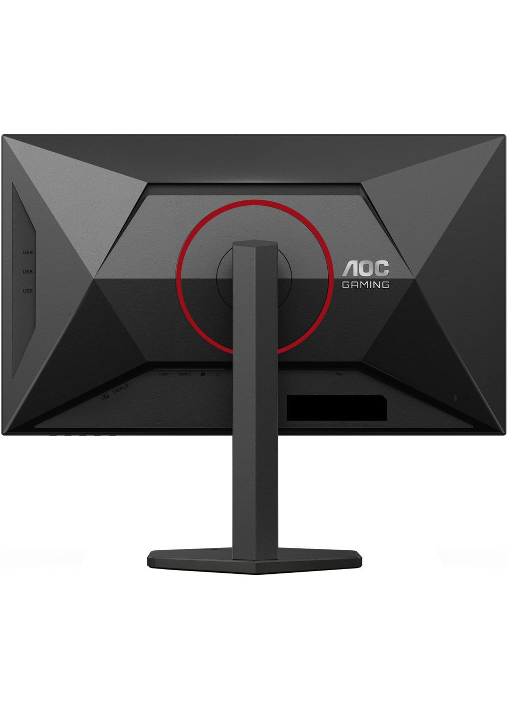 TFT 27" U27G4R, UHD, IPS, 160Гц, 2хHDMI, DP, HAS, Pivot, чорно-червоний AOC (360394261)