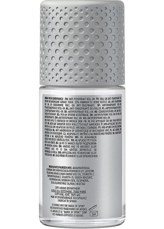 Дезодорант-антиперспірант кульковий для чоловіків Fresh Endurance 72H Anti-Perspirant 50ml (1169760-134692) adidas (368637106)