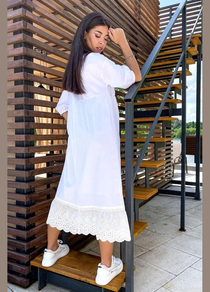 Белое повседневный, кэжуал платье Seventeen