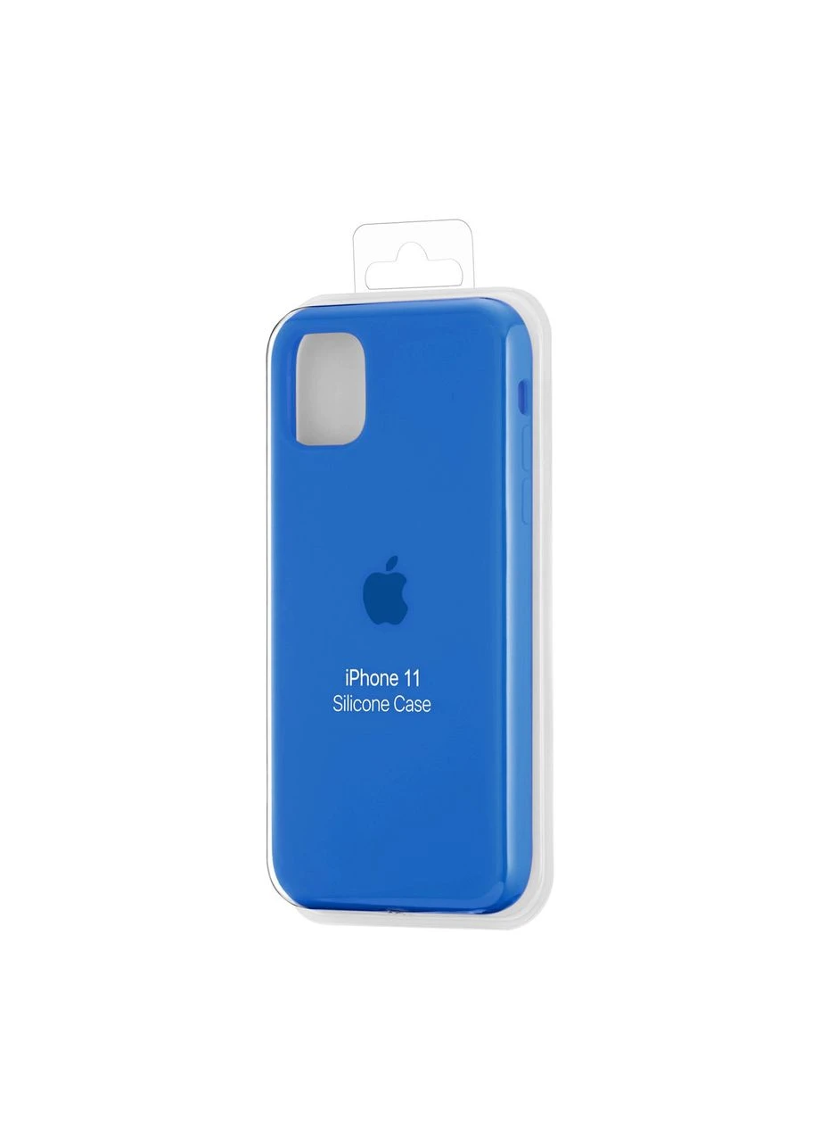 Чохол силіконовий протиударний для iPhone 11 із захистом камери синій Case (370163568)