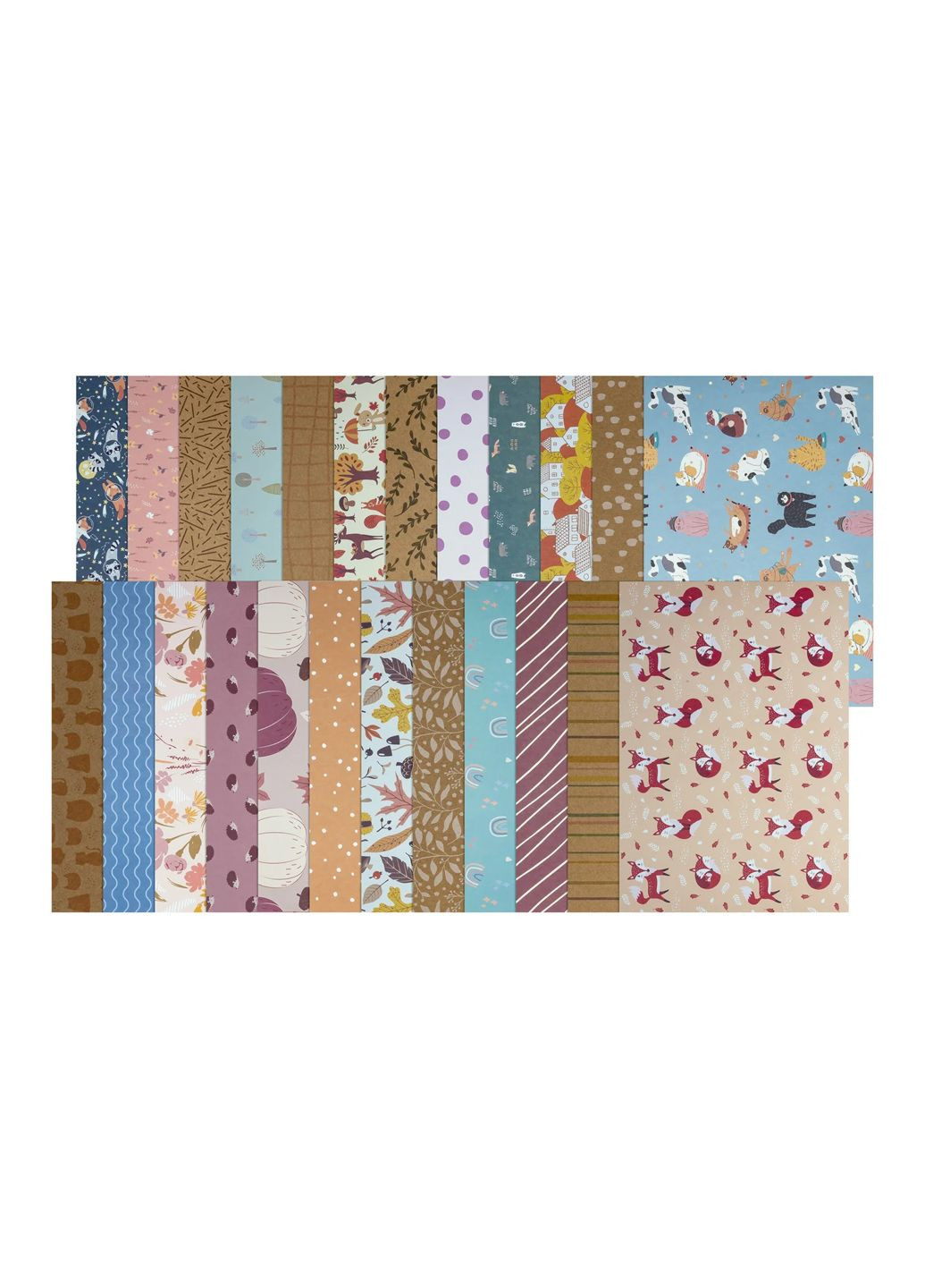 Набор цветного картона с рисунками 24 шт комбинированный Crelando (323436393)