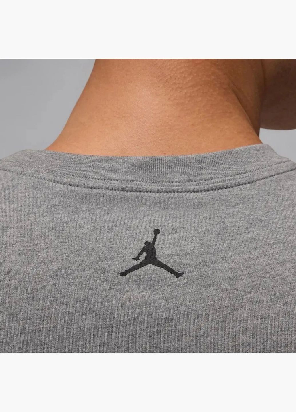 Сіра футболка чоловіча mvp jm ss crew grey fz1919-091 Air Jordan