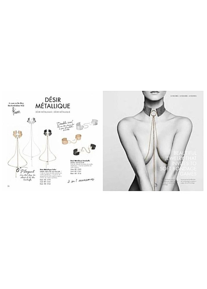 Золотой демисезонный браслеты-наручники indiscrets золотые, os Bijoux